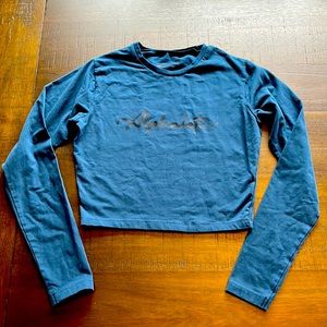 Alphalete long sleeve crop - Size Small - Blue